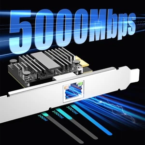 5G Pcie To RJ45 Networking Card PCIE Networking Card 10/100/2500/5000Mbps - Picture 1 of 8