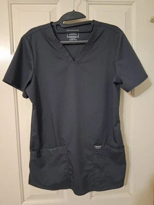 Blusa Médica Cherokee Unisex Talla S Gris Estaño Cuello en V 3PKTS Foto 1 de 4