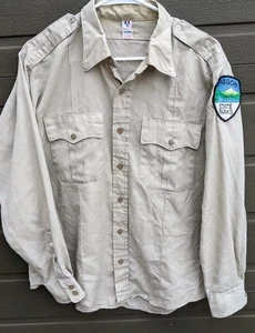 Vintage Flying Cross Duro Oregon State Parks Ranger Shirt Halloween - Bild 1 von 12