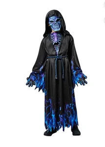 Disfraz de Segador Azul Disfraz de Esqueleto Disfraz de Halloween para Niños MEDIANO (8) - Imagen 1 de 6
