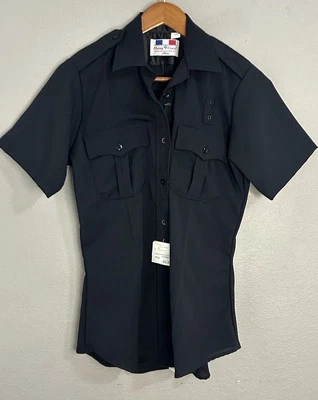 NWT FLYING CROSS 157R8986Z WOMEN'S 34 SHORT SLEEVE JUSTICE SHIRT NAVY USA - Image 1 of 4