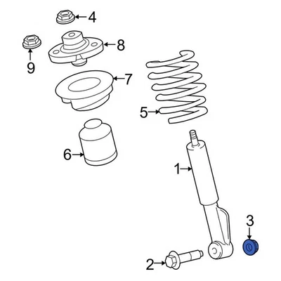 For Lincoln Navigator 03-24 Lincoln Front Suspension Shock Absorber Nut Foto 1 de 4