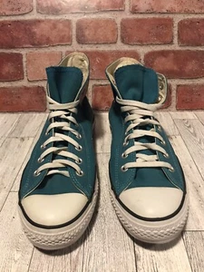 Converse Chuck Taylor All Stars Mens 10 Womens 12 Sneaker Blue Hi Top Shoe Y2k - Picture 1 of 7