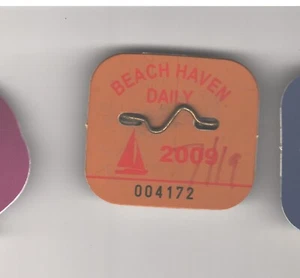 2009 Daily Beach Badge / Tag BEACH HAVEN LBI NJ LONG BEACH ISLAND - Picture 1 of 1