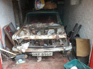 fiat 125 1600s full engine 1608 dohc twim cam rwd and 5 speedbox come rusty car - Picture 1 of 12