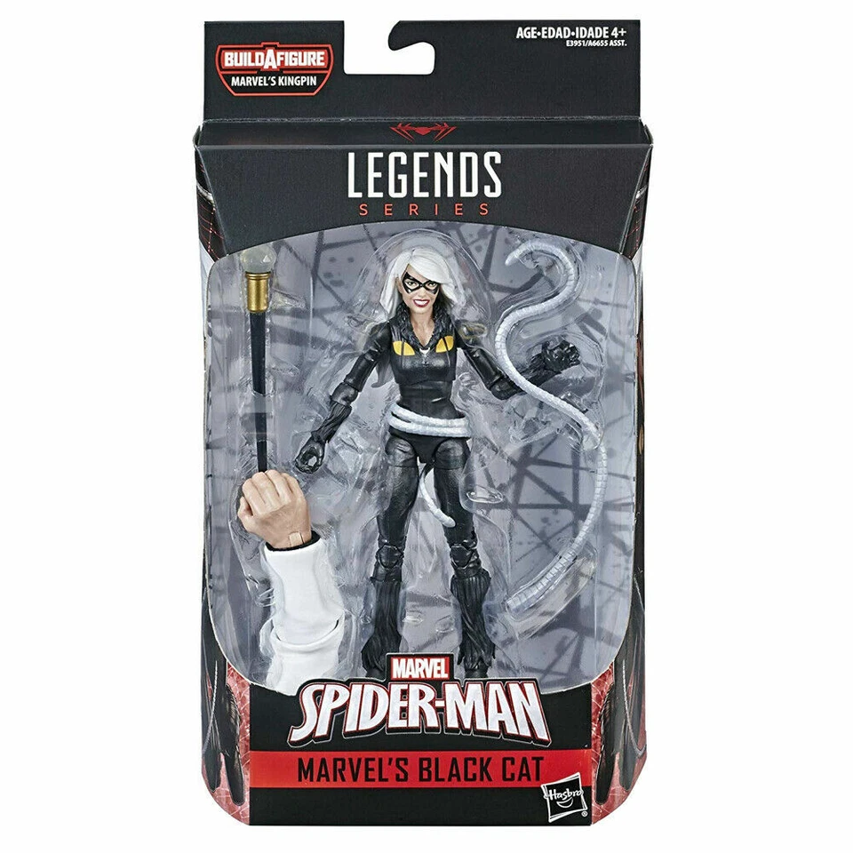 Marvel Legends Spider-man Black Cat Action Figure 6 Inch