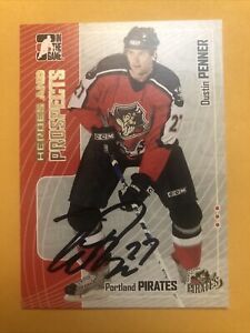 Dustin Penner Signed Portland Pirates AHL Card Anaheim Ducks 3