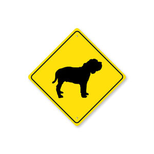 Neapolitan Mastiff Dog Diamond Metal Sign