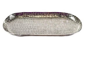 Dekotablett Aluminium | Dekoschale Tablett Schale Kerzentablett Metall | 14x31cm - Bild 1 von 1