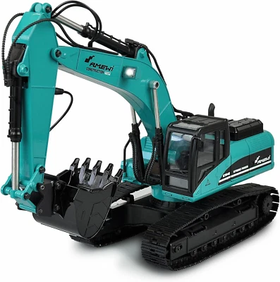 G704E Escavatore in Metallo 1:14 RTR Petrolio RC Telecomandato - Immagine 1 di 4