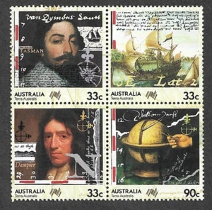 AUSTRALIA AUSTRALIAN NAVIGATORS TASMAN DAMPIER MNH BLOCK 1985 - Picture 1 of 1