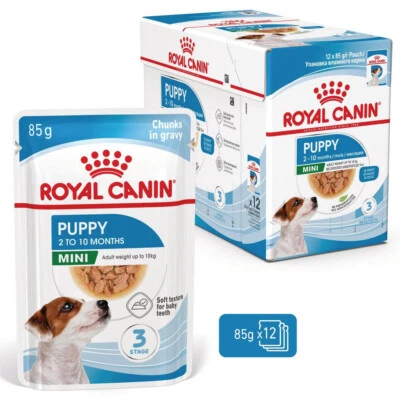 Royal Canin Mini Puppy 12x85g Nassfutter in Sauce Kleine Welpen Bis 10 Monate - Bild 1 von 4