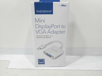  INSIGNIA MINI DISPLAY PORT TO VGA ADAPTER FOR MACBOOK & iMAC - NS-PD94593-C - Image 1 of 3