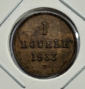 1933 Guernsey 1 Double Coin - Bild 1 von 3