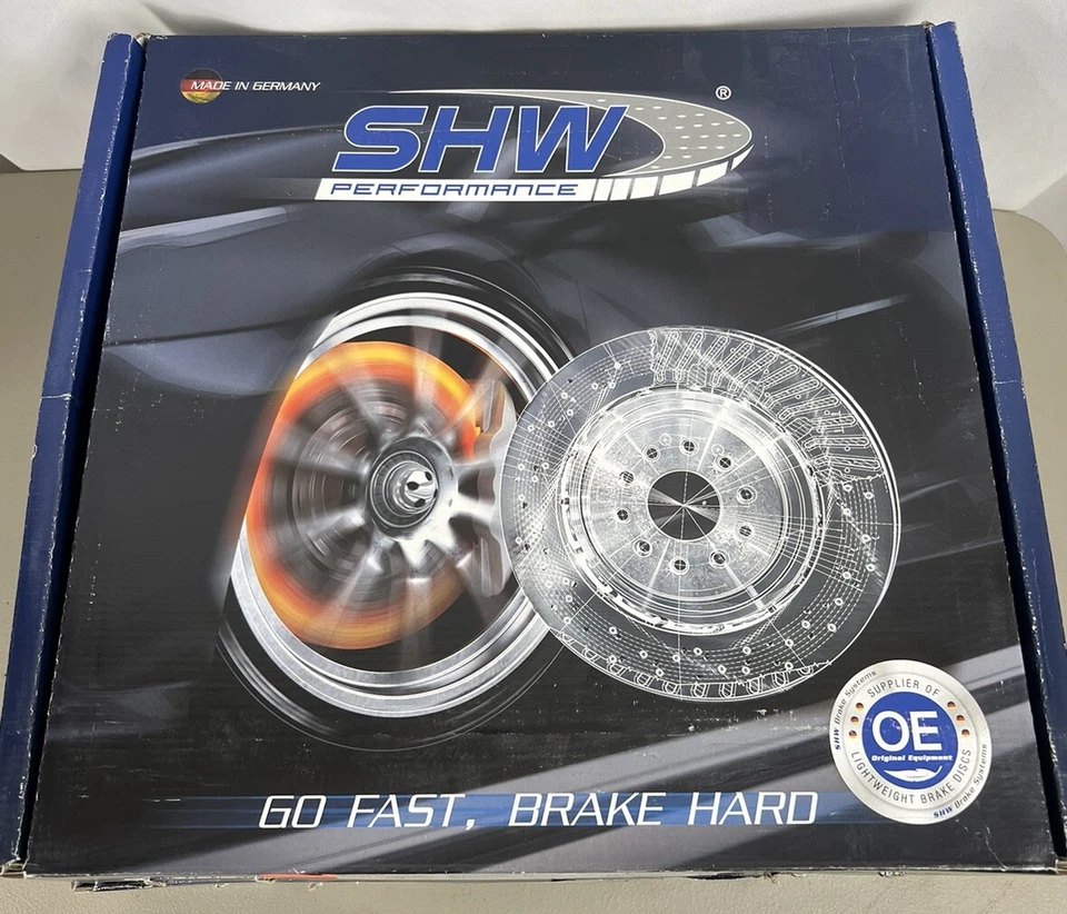 Juego de 2 rotores de freno de disco traseros SHW Performance 356 mm para Porsche Macan 3,6 V6 Foto 1 de 4