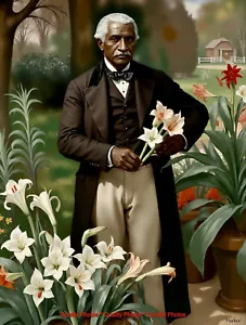 George Washington Carver Flowers 8.5x11" Photo Print Style of Renoir/ Harker Art - Picture 1 of 1
