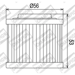 FILTRO OLIO CHAMPION COF051 BMW F 650CC/APRILIA PEGASO 650CC/KTM MOTORE ROTAX - Imagen 1 de 3