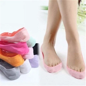 Summer Women Fashion Cotton Antiskid Invisible Liner No Show Low Cut Socks Lot - Picture 1 of 10