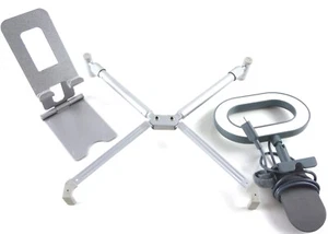 Laptop Stand Adjustable + Cell Phone Stand + LED USB C Laptop Light (Bundle) - Picture 1 of 11