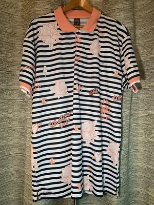 Bleecker & Mercer Striped Collared Shirt Mens Sz 3XL - Image 1 of 4