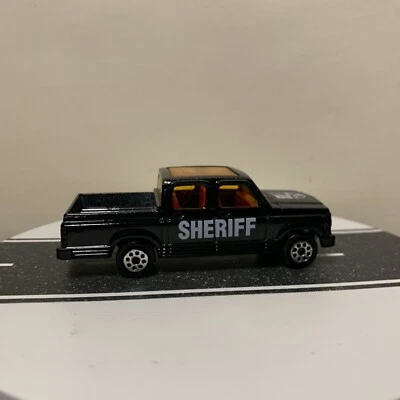 1991 Majorette France #240 1/76 Chevrolet Chevy Pickup Police Truck Sheriff - NM - Image 1 of 4