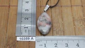 Pendentif AGATE CRAZY LACE + cordon reglable bijou original naturel pierre - Picture 1 of 2