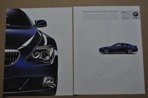 2008 BMW 6-Series 2-page advertisement, cool blue coupe, print ad - Bild 1 von 3
