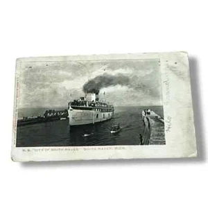 Postal SS City of South Haven Steamship South Haven Michigan c1903 C293 - Imagen 1 de 2