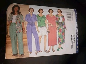 Butterick Pattern 4950 Woman Size 16W-20W Shirt Top Skirt Shorts Pants Uncut Vtg - Picture 1 of 2