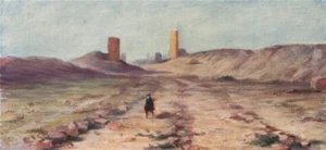 PALMYRA. 'Entrance to Palmyra' by Margaret Thomas. Syria 1908 old print - Picture 1 of 1