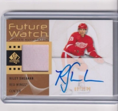 2012-13 SP Authentic Future Watch AUTO Patch 220 Riley Sheahan /100 Red Wings - Image 1 of 2