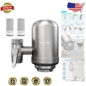 Effortless Faucet Filter - Stainless Steel & NSF Certified Water Purifier - Picture 1 of 11