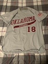 Wilson Oklahoma Sooners #18 Mark Redman Baseball Jersey Gray Grey Big 8