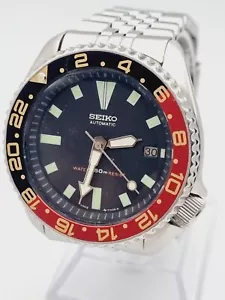 Seiko Automatic Scuba Divers Pepsi Bezel 7002 7000 A1 - Picture 1 of 14