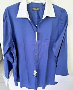 SHIRTS Trump Mens 18 34/35 Signature Collection French Cuff Banker NWT - Picture 1 of 7
