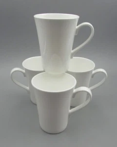 Mikasa Bone China LAUSANNE White Mugs - Set of Four - New - Picture 1 of 2