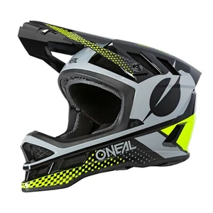 O'Neal Blade Polyacrylite Bicycle Helmet Ace Black/Neon Yellow Cycling MTB - Picture 1 of 6