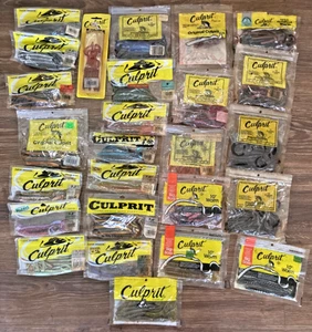 3,7 libras. LOTE CULPABLE Cebo de Pesca Señuelos de Plástico Suave 10” GUSANOS LAGARTOS COLAS DE COLECCIÓN - Imagen 1 de 8