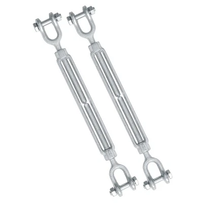 BRAND: JAMIIKURY 3/8" Jaw Turnbuckle Galvanized and Turnbuckle, Closed...