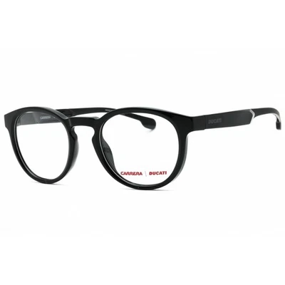 Carrera Men's Eyeglasses Black Round Full Rim Plastic Frame CARDUC 019 0807 00 - Image 1 of 2
