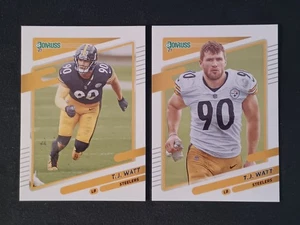 2021 DONRUSS T.J. WATT BASE & VARIATION #22 PITTSBURGH STEELERS - Picture 1 of 5