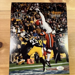 David Njoku Autographed Signed Photo 8x10 JSA COA Cleveland Browns NFL - Picture 1 of 8