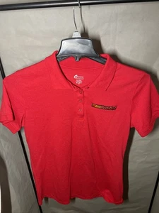 AutoZone Poloshirt rot Größe Damen M Baumwollmischung Knopfleiste - Bild 1 von 7