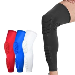 Sports Knee Pads Basketball Long Sleeve Leg Cover Anti-collision Protective Gear - Picture 1 of 13