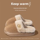 New Plush Slippers For Women Men Winter Warm Home Slipper Indoor Thick-soled Fle