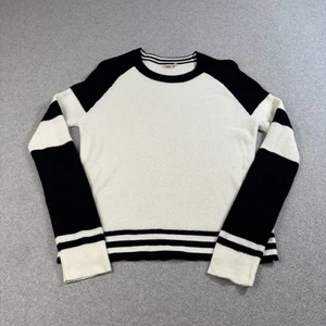 Faherty Pullover Damen klein weiß gestreift Bio-Baumwolle Academia Heritage Stretc - Bild 1 von 6