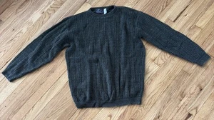 Vintage Peconic Bay Traders Pullover Herren XL grün Grobstrick Fischer 90er USA - Bild 1 von 7