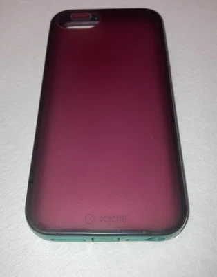 Funda Belkin Grip Caramelo Transparente Mate para iPhone 5/5S Violeta Rosa/Verde Buena Foto 1 de 4