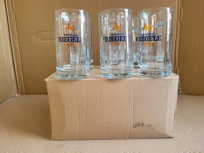 SET 6 BICCHIERI BIRRA RIEGELE BOCCALE 0,2 L TIPO CORONA CERES HEINEKEN BECK'S - Immagine 1 di 4