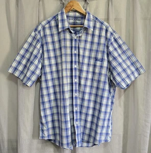 R.M Williams Men's Shirt s.XXXL Check Shortsleeve Bluewhite Yellow - Bild 1 von 4